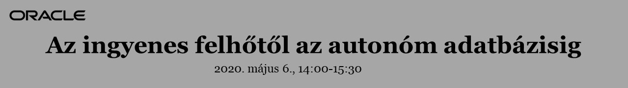 Az ingyenes felhőtől az autonóm adatbázisig