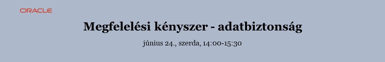 Megfelelési kényszer - adatbiztonság